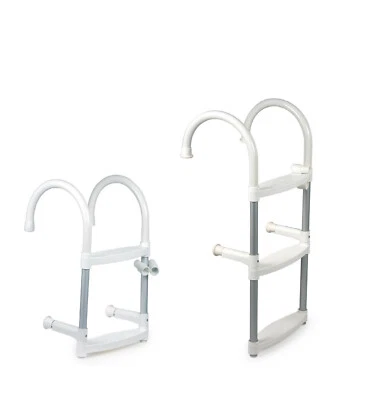 Badeleiter Einhängen Heckleiter Bootsleiter  Leiter Boot 2 3 4 5 Stufen   - Bild 1 von 4