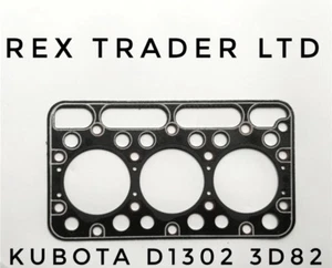 Head Gasket for Kubota D1302, 3D82, 3 Cyl 82mm Bore Asbestos sheet - Picture 1 of 1