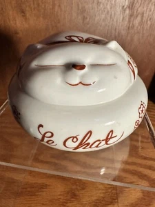 Vintage Prestige Place "Le Chat" Happy Cat Porzellan Jelewry Schmuckschatulle - Bild 1 von 11