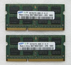 4GB (2x2GB) 2Rx8 PC3-8500S-07-10-F2 DDR3 Samsung M471B5673EH1-CF8 1003 Sony Vaio - Picture 1 of 4