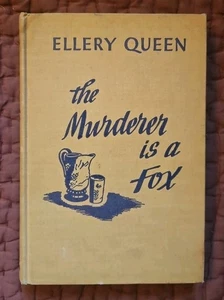 Ellery Queen--MURDERER IS A FOX 1st ed 1st ptg HC 1945 - Picture 1 of 6