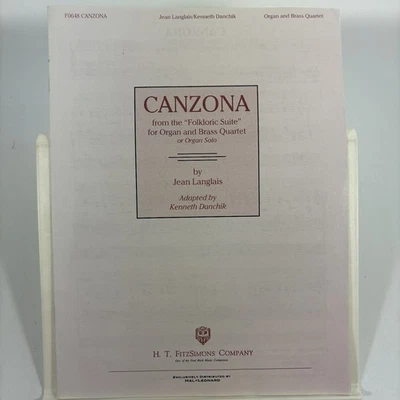 Partituras Langlais Canzona órgano cuarteto de latón H.T. FitzSimons Foto 1 de 4