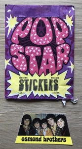 A Monty Gum Popstar Sticker Paket + Osmond Brothers Sticker - Bild 1 von 2