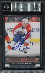 JONATHAN HUBERDEAU signed auto 2013 UD YOUNG GUNS ROOKIE CARD RC YG BECKETT BAS - Picture 1 of 2