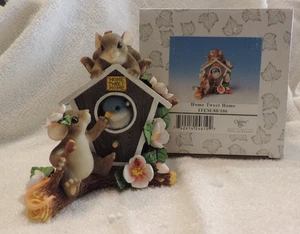 NIB Enesco Charming Tails "HOME TWEET HOME" MICE WITH BIRD IN HOME - Picture 1 of 1