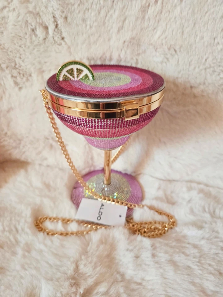 🌸✨ Bandolera Rosa Cristal Margarita – Un Brindis por el Glamour ✨🌸 Foto 1 de 4