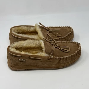 LL Bean Wicked Good Hausschuhe Damen 10 M braun Wildleder Sherpa Slipper bequem - Bild 1 von 16
