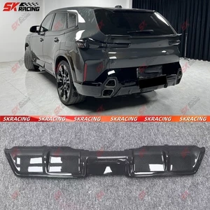 Dry Forged Carbon Fiber Rear Bumper Lip Spoiler Body Kits For BMW XM 2023-2025 - Picture 1 of 11