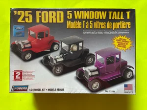 1925 FORD 5 WINDOW TALL T COUPE 3 N 1 MODEL KIT 1/24 SCALE LINDBURG  NEW SEALED! - Picture 1 of 5