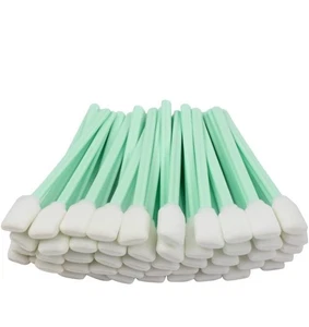 NIP 100pc 5.1" Square Rectangle Foam Cleaning Swab Sticks for Solvent Format - Afbeelding 1 van 6