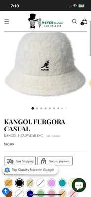 Old School Kangol Furgora Casual Sombrero Cubo en Color Marfil/Blanco Foto 1 de 4