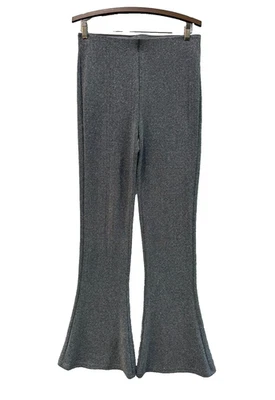 Pantalones para mujer H&M astilla metálica brillante acampanada pierna talla mediana Foto 1 de 4