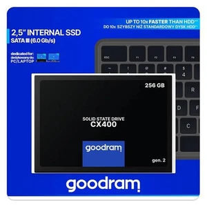 GOODRAM CX400 256GB TLC SATA III 2,5'' SSDPR-CX400-256-G2 - Photo 1/3