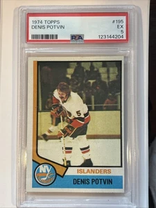 1974-75 Topps - Denis Potvin #195 (RC) PSA 5 - Picture 1 of 1