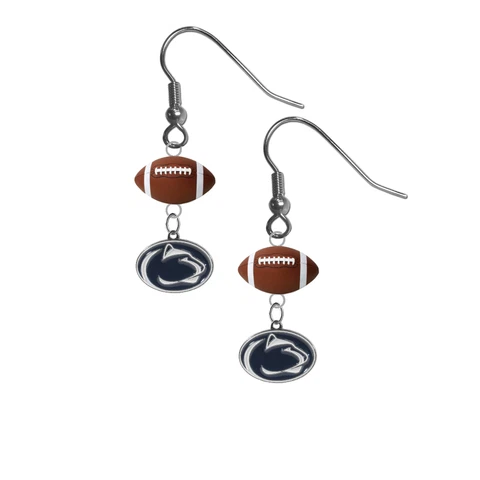 Penn State Nittany Lions Earrings Dangle Hook PICK YOUR SPORT - NEW Cover