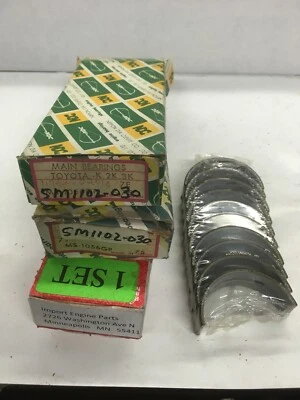 FITS TOYOTA STARLET 4KC 1290cc 1981-1982 MAIN BEARING SET 5M1102-030 11701-13010 - Image 1 of 2