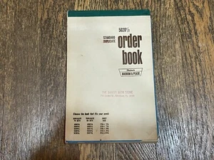 Vintage Boorum & Pease Order Book 5020 1/2 Standard Duplicate Used 1960's - Picture 1 of 4