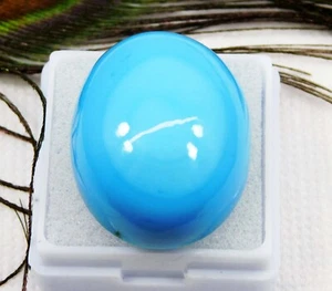 54.05 CT Arizona Feroza Natural Sleeping Beauty Turquoise Cabochon Gemstone - Picture 1 of 8