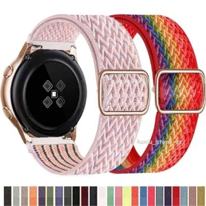 For Samsung Galaxy Watch3 4 5 6 7 FE 40/44mm 46 Active2 Braided Sport Band Strap - Picture 1 of 12