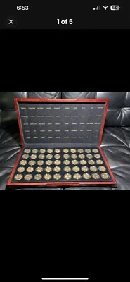 1999-2009 Complete Set of 24K Gold-Plated State Quarters Brand New - Image 1 of 4