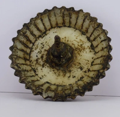 Lámpara de aceite judía rara antigua islámica árabe étnica tribal Yemen alabastro Foto 1 de 4