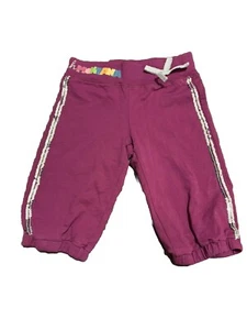 Hannah Montana Purple Capri Sweatpants girl size S 6/7 - Picture 1 of 6