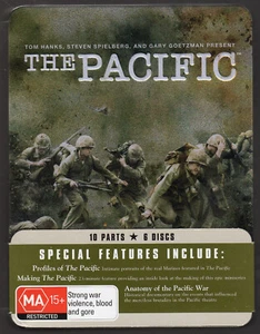 The Pacific (2010) 10 part Mini Series 6 Disc DVD Metal Tin Box Set - Region 4 - Picture 1 of 15