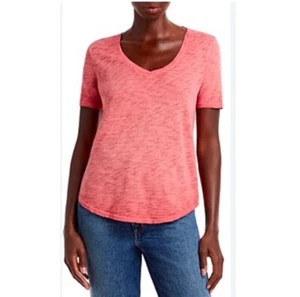 T-shirt classica ATM Slub Jersey scollo a V in palissandro. Nuovo con etichetta. Taglia Media. Vendita al dettaglio - 125€ - Foto 1 di 7