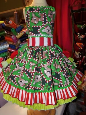 Christmas Rudolph and Friends Dress in Size 5t  - Image 1 of 4