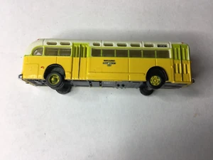 CMW Mini Metals Yellow and White Transit Bus 1:160 N Scale Trains - Picture 1 of 4