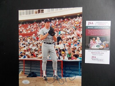 BOSTON RED SOX ROGER CLEMENS SIGNED AUTOGRAPHED 8X10 PHOTO JSA COA - Image 1 of 4