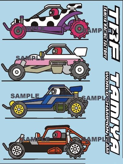 Pegatinas cómicas Tamiya precortadas V1 Foto 1 de 2