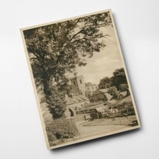 A4 PRINT - Vintage Lincolnshire - Village and Church, Corby (a)