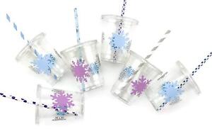 Snowflake Princess Birthday Baby Shower Disposable Cups (12 Set)