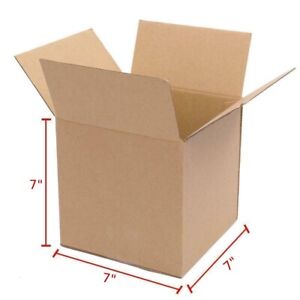100 7x7x7 PREMIUM Cardboard Paper Boxes Mailing Packing Shipping Box