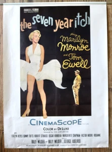 MARILYN MONROE vintage 1986 SEVEN YEAR ITCH movie poster - Picture 1 of 6