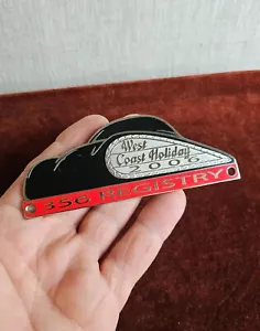 VINTAGE ENAMEL AUTOMOBILE CAR CLUB BADGE # PORSCHE 356 REGISTRY WEST COAST 2006 - Picture 1 of 5