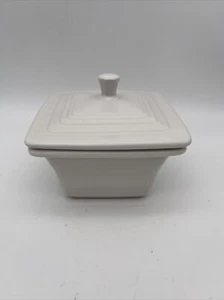 Fiestaware White Belk Box Bowl Fiesta HLC Homer Laughlin WV USA @@@@@@@@@@@@@@@@ - Picture 1 of 12