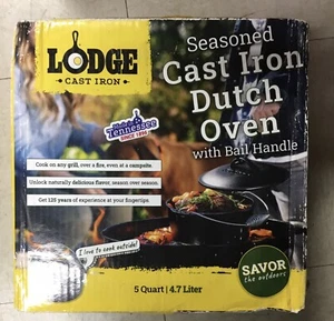 Lodge L8 DOSTO 5 Quart Deep Camp Dutch Oven-NEW - Picture 1 of 5