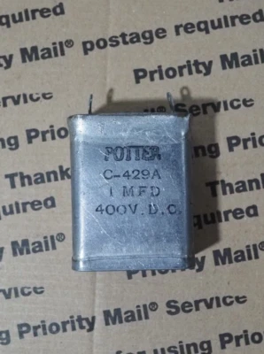 Capacitor Potter c-429a 1 MFD usado BX73 - Imagem 1 de 2