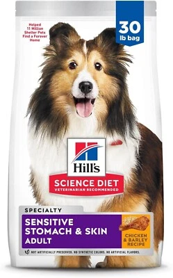 Hill'S Science Diet Adult Sensitive Stomach & Skin Dry Dog Food,30LB