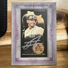 2023 Topps Allen & Ginter X Julio Rodriguez Black Border Mini AUTO /10