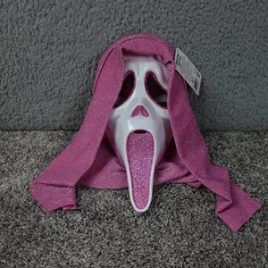 Ghost Face Mask Pink Glitter Halloween Tik Tok Ghostface Viral Sold Out Costume - Picture 1 of 9