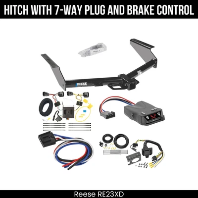 Hitch Tow PKG+ Brake Control For 08-12 Jeep Liberty 44585 2" Receiver Class 3 - Image 1 of 4