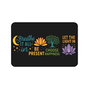 Find Your Zen Desk Mat, Yoga Desk Mat, Meditation Desk Mat, Desk Pad - Picture 1 of 13