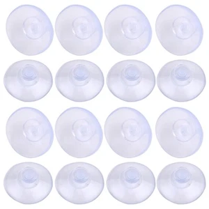 Ganchos de pared para ventosa transparente 50x 2 cm cocina baño setas ventosa xg - Imagen 1 de 3