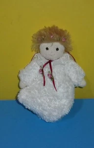8" Douglas Cuddle Toy White Angelica Angel Holiday Christmas Bean Plush w/ Tag - Picture 1 of 2