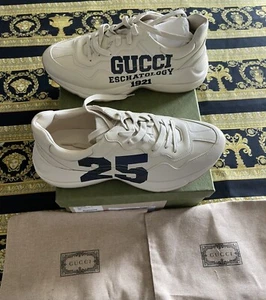 New in Box Authentic Gucci Eschatology 25 Rython Sneakers GG G 16.5 US 17 - Picture 1 of 8