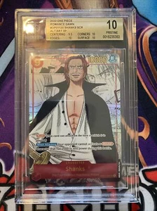 Shanks OP01-120 SEC Alt Art Manga 1st Edition BGS Pristine 10 English - Picture 1 of 3