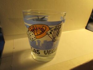 Las Vegas- Shot Glass Souvenir Barware - Palm Trees-Roulette-Dice- Cards- new